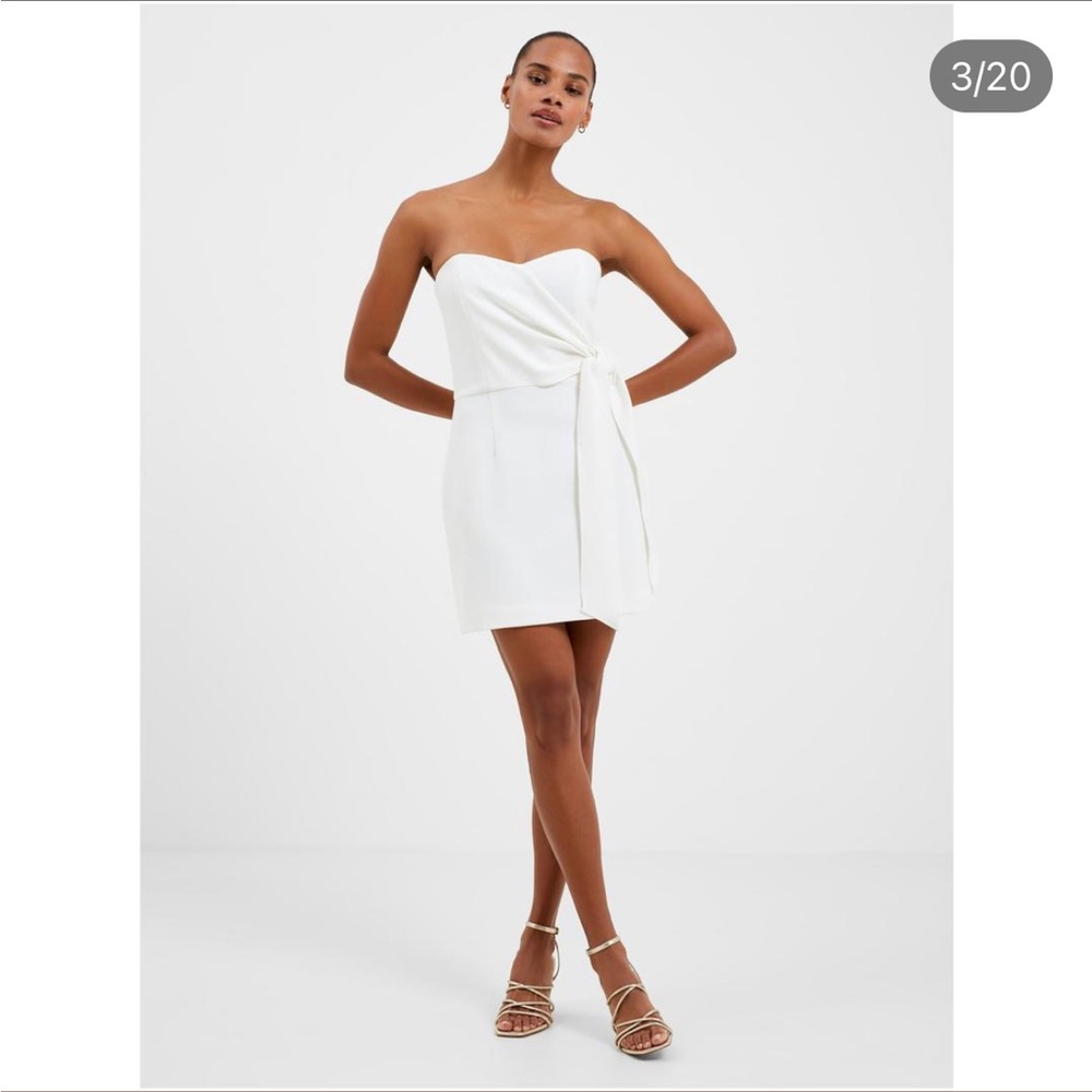 NWT French Connection Whisper Strapless Bow Dress